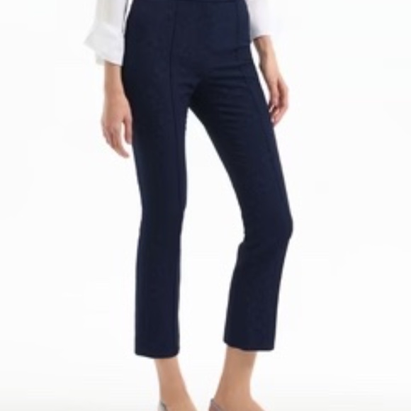 NWT Veronica Beard Dell Jacquard Pant Navy sz 2 - Picture 3 of 8